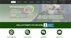 Desktop Screenshot of mirandaautobody.com