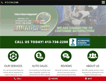 Tablet Screenshot of mirandaautobody.com